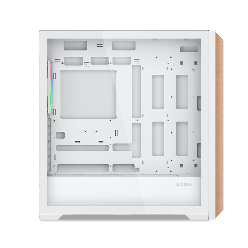 Sama Z60 Mid-Tower with Two Authentic Walnut Strips on Front Panel PC Case
