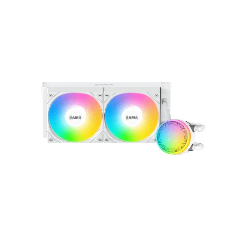 Sama L40 240mm ARGB AIO CPU Cooler (Black, White)