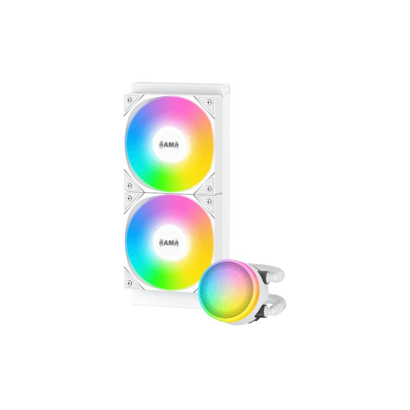 Sama L40 240mm ARGB AIO CPU Cooler (Black, White)