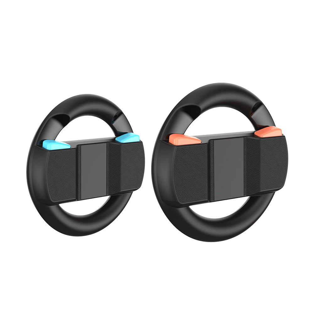 Dobe Controller Grip & Full-Circle Steering Wheel Kit for Nintendo Switch 2 Joy-Pad (Black) TNS-5110