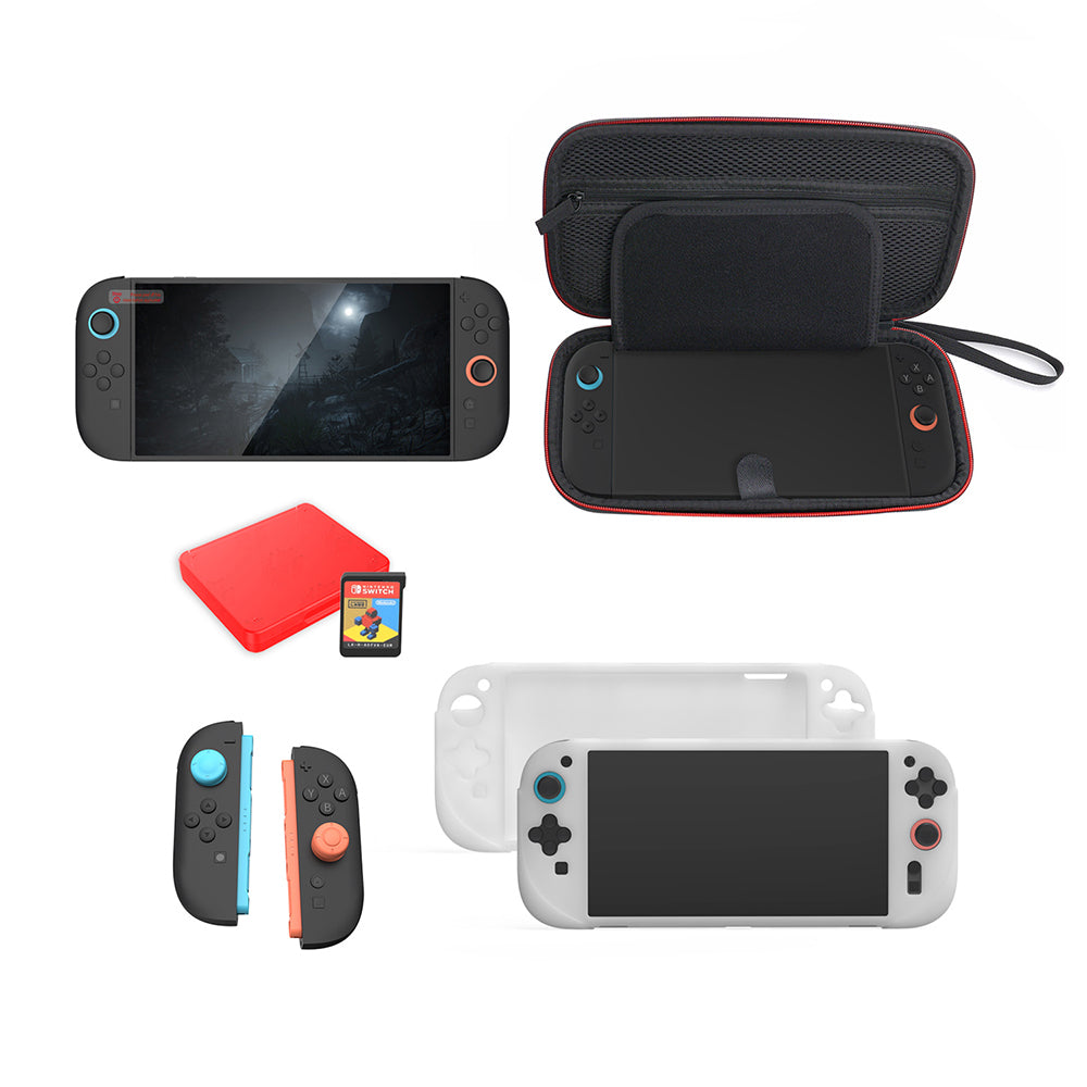 Dobe 10 Piece Storage & Protection Kit for Nintendo Switch 2 (Black) TNS-5111