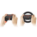 Dobe Controller Grip & Full-Circle Steering Wheel Kit for Nintendo Switch 2 Joy-Pad (Black) TNS-5110