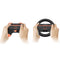 Dobe Controller Grip & Full-Circle Steering Wheel Kit for Nintendo Switch 2 Joy-Pad (Black) TNS-5110