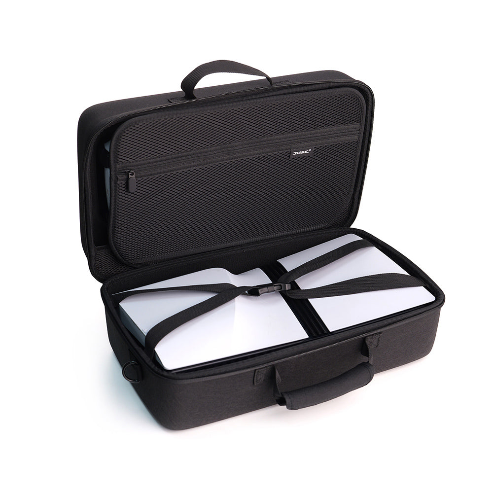 Dobe Storage Case for PS5 Slim / PS5 Pro (Black, Grey) TP5-5511