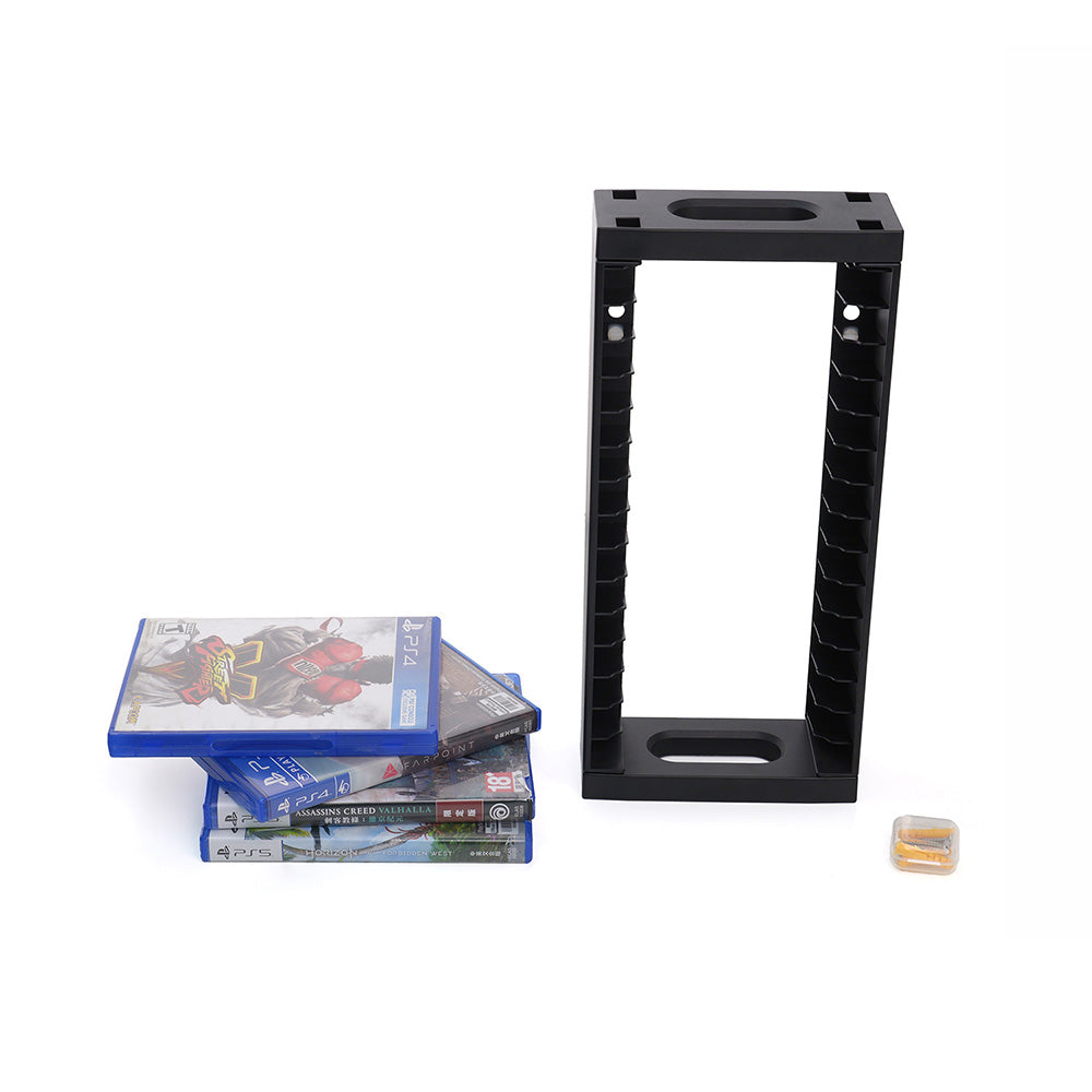 Dobe Wall-Mounted Disc Rack stores 14 Game Disc for PS4/ PS5