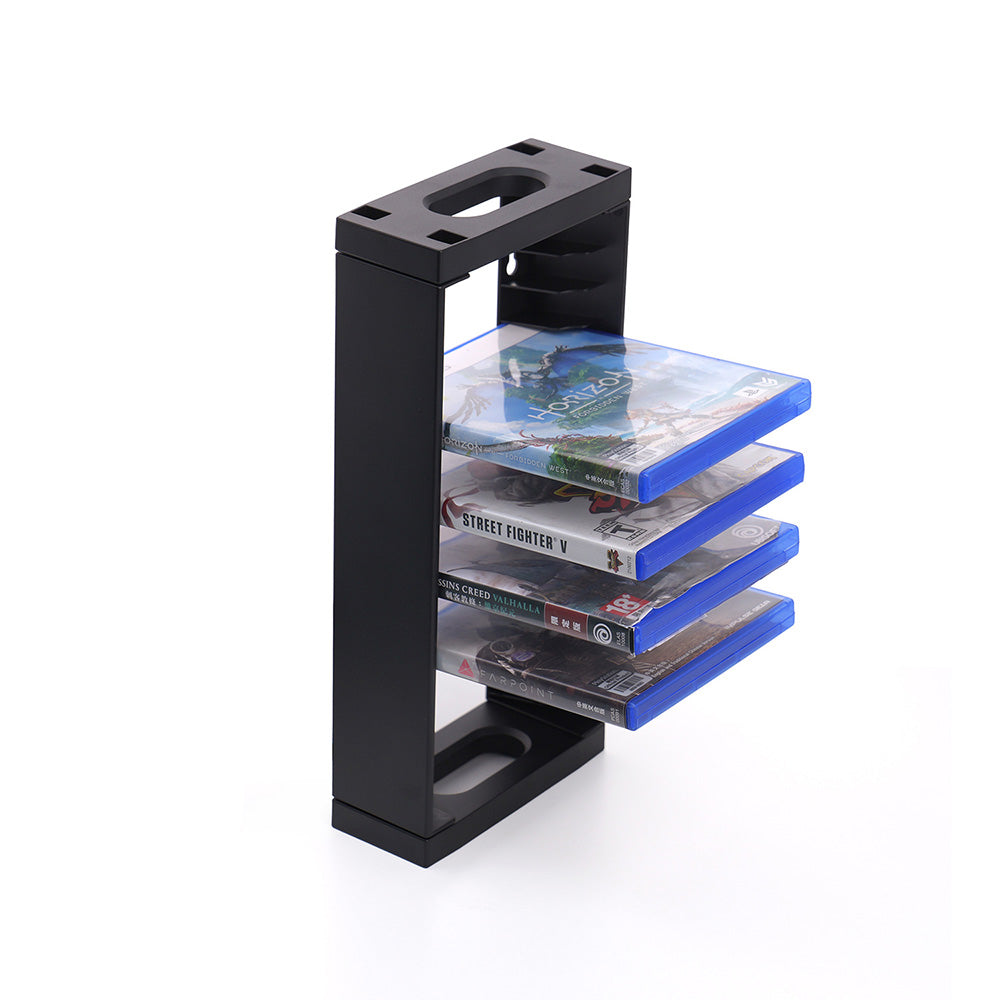 Dobe Wall-Mounted Disc Rack stores 14 Game Disc for PS4/ PS5