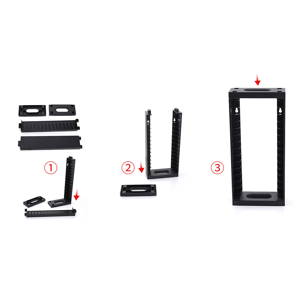 Dobe Wall-Mounted Disc Rack stores 14 Game Disc for PS4/ PS5