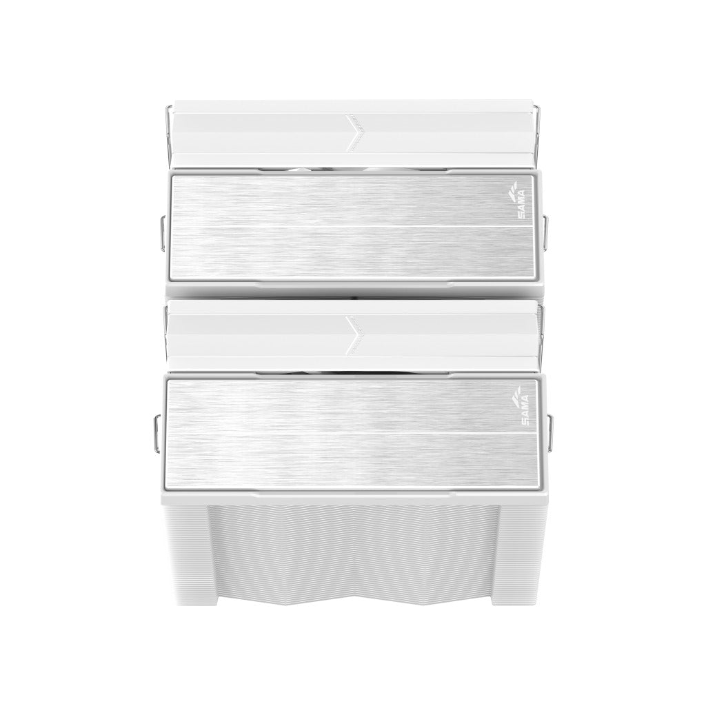 Sama A60 Dual Tower with 2x120mm Fans CPU Cooler (White) (A60-WHWNNXOX-G)
