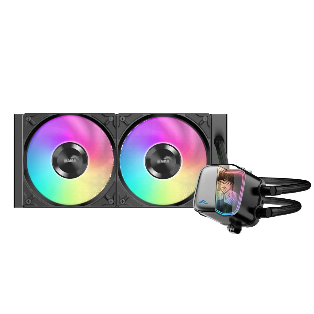 Sama L70 240mm AIO ARGB Liquid CPU Cooler with Infinity Mirror Effect | DataBlitz