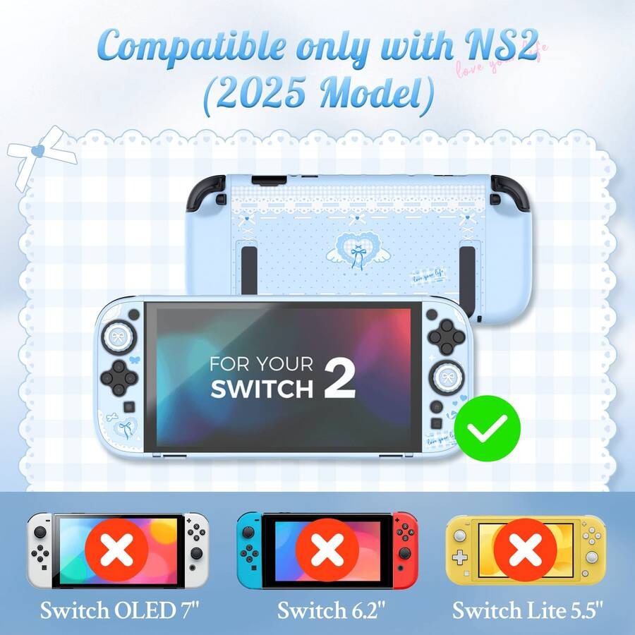IINE Protective Case for Nintendo Switch 2 (Whisper Blue) (L1263)