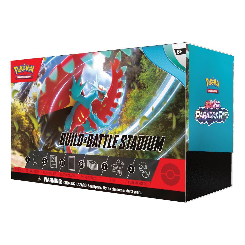 Pokemon Trading Card Game SV04 Scarlet & Violet Paradox Rift Build & Battle Stadium (187-85422)