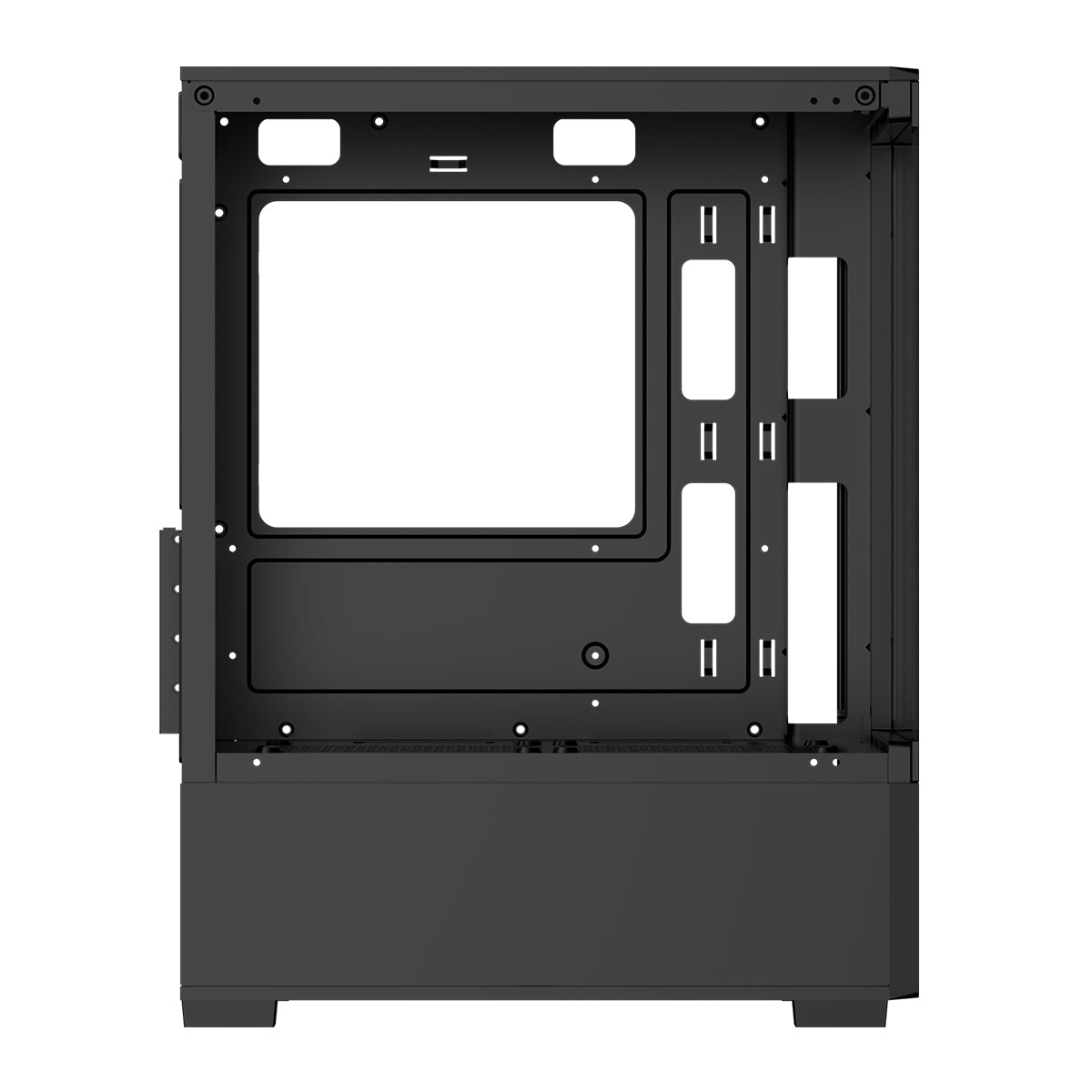 Aigo C196M Standard M-ATX Chassis Tempered Glass Side Panel with 3xCL12 Fans PC Case