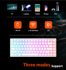 Royal Kludge RK84 Tri-Mode RGB 84 Keys Hot Swappable Mechanical Keyboard White (Brown Switch)