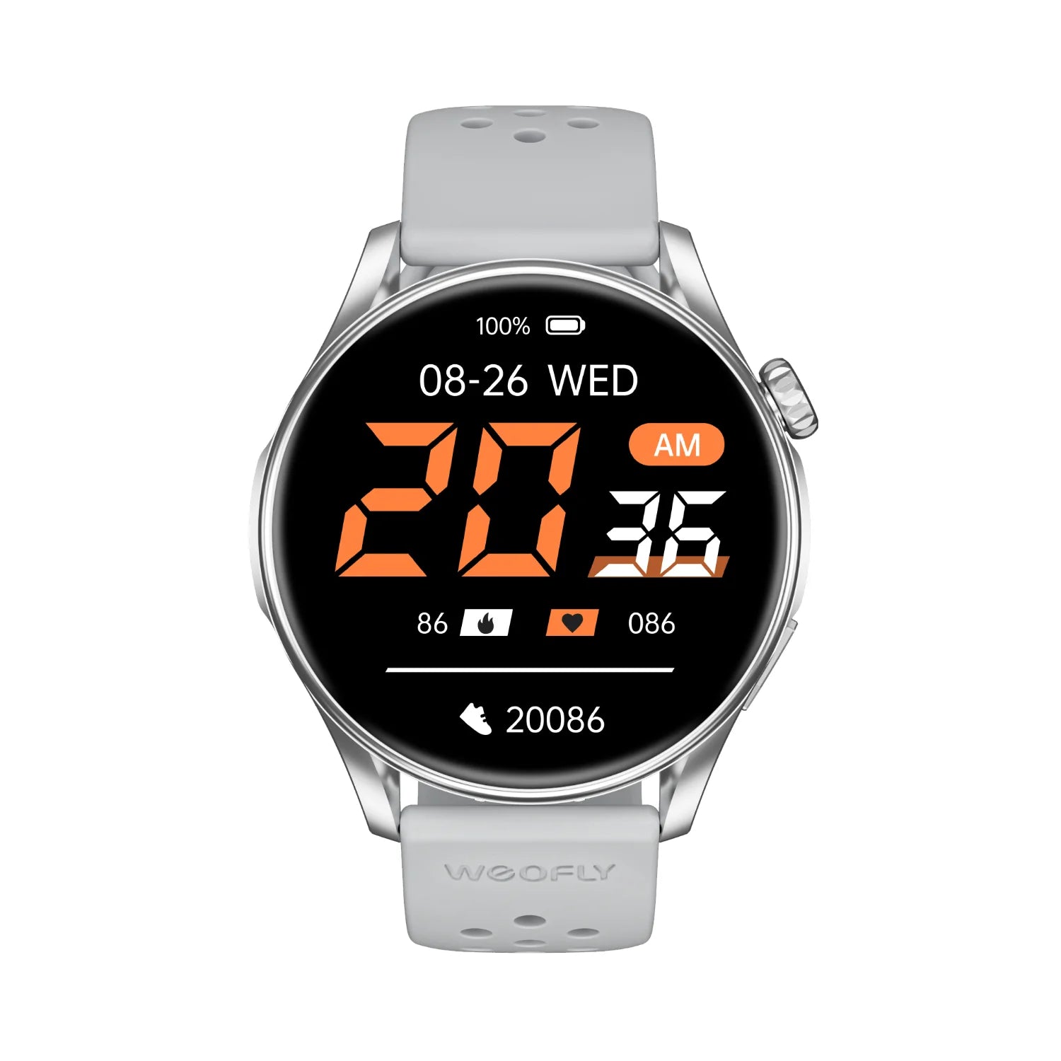 Weofly Curve 2 Smartwatch (Black, Silver) (WFCV699BL, WFCV699SL)