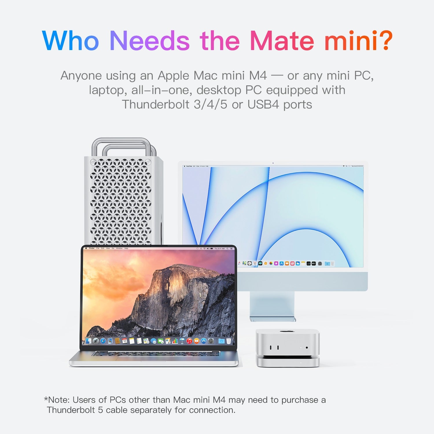 Beelink Mate Mini 80Gbps Thunderbolt 5 Dock for Mac Mini M4/ Windows Mini PC | DataBlitz