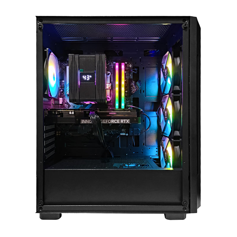 Sigma Uriel Black Desktop Gaming PC | AMD Ryzen 5 7500F | 32GB RAM | 1TB SSD | GeForce RTX 5060 TI | Windows 11 Pro