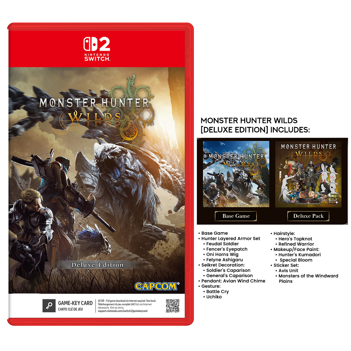 Nintendo Switch 2 Monster Hunter Wilds Deluxe Edition