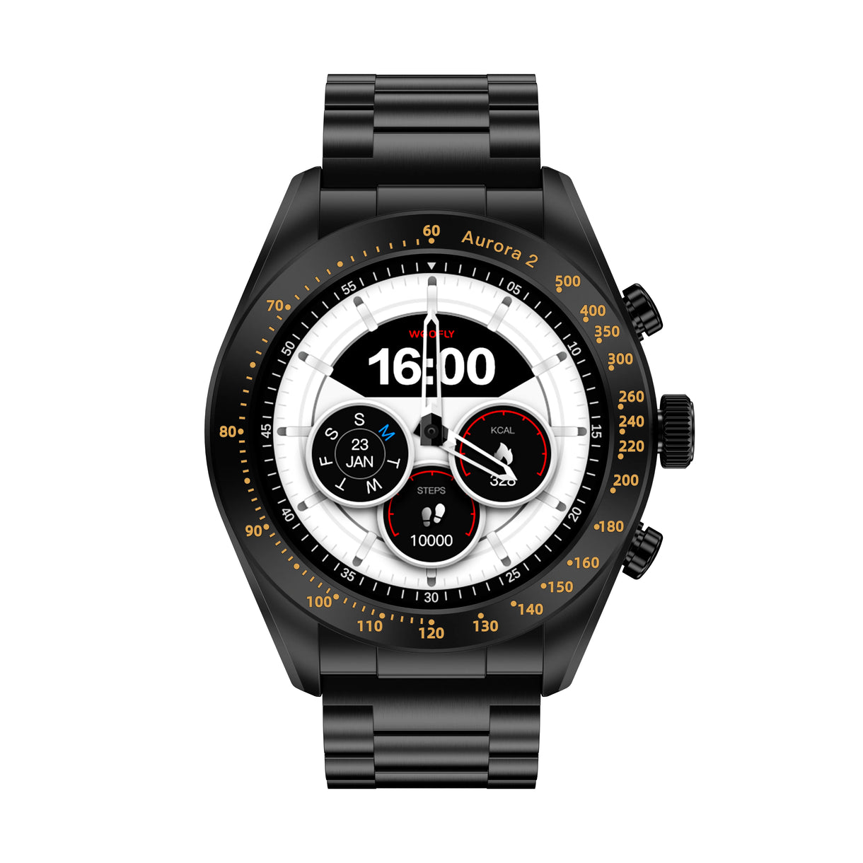 Weofly Aurora 2 Smartwatch (Black. Silver) (WFAU227BL, WFAU227SL)