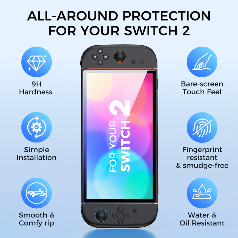 PMW Anti-Blue Light Tempered Glass for Nintendo Switch 2 (L1163)