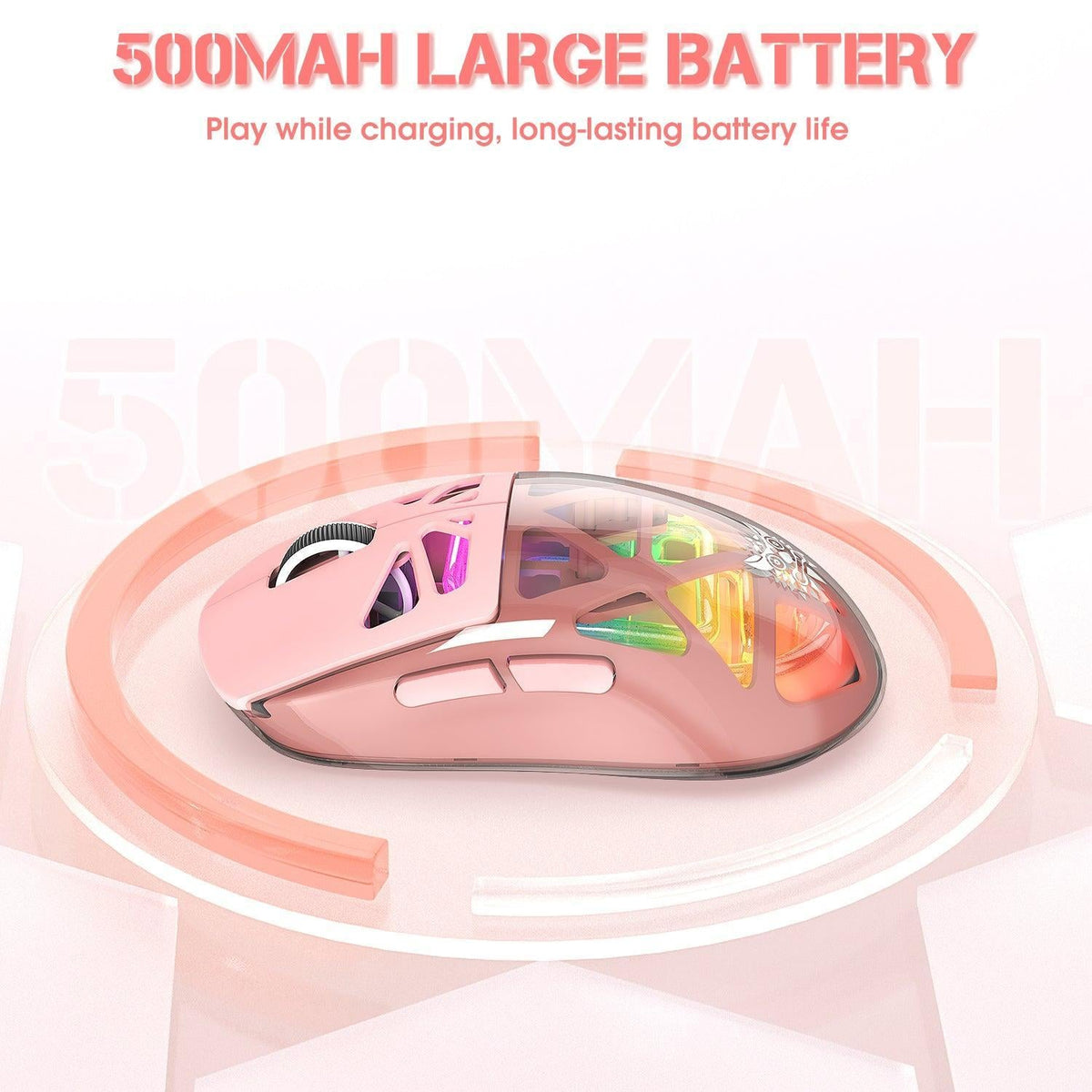 Onikuma CW930 RGB Tri-Mode Wireless Gaming Mouse