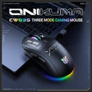 Onikuma CW935 RGB Tri-Mode Wireless Gaming Mouse (Black)