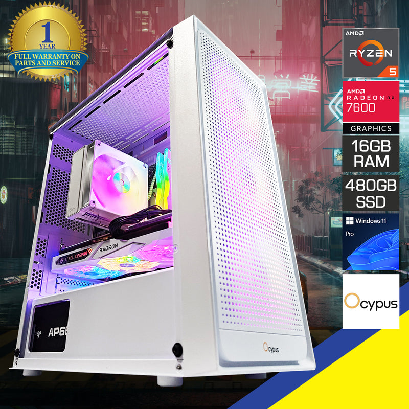 Alpha Gamma C50 White Desktop Gaming PC | DataBlitz