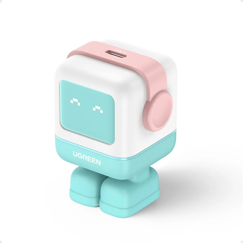 Ugreen Mini Robot Nexode 30W USB-C PD GaN Fast Charger (Pink Blue) CD359/45089