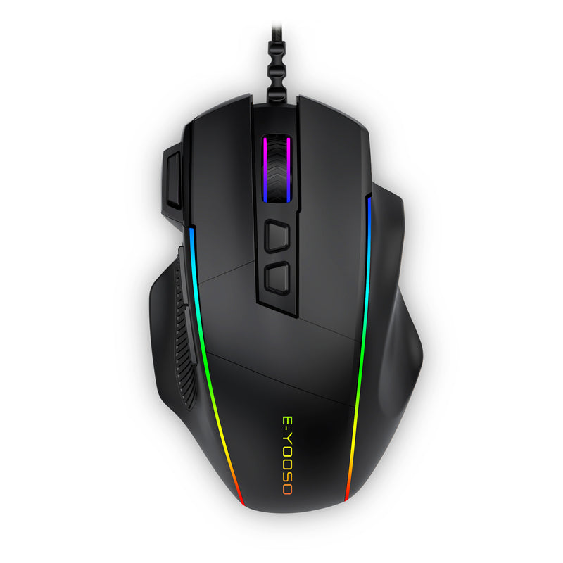 E-Yooso X-49 RGB Wired Mouse (Black)