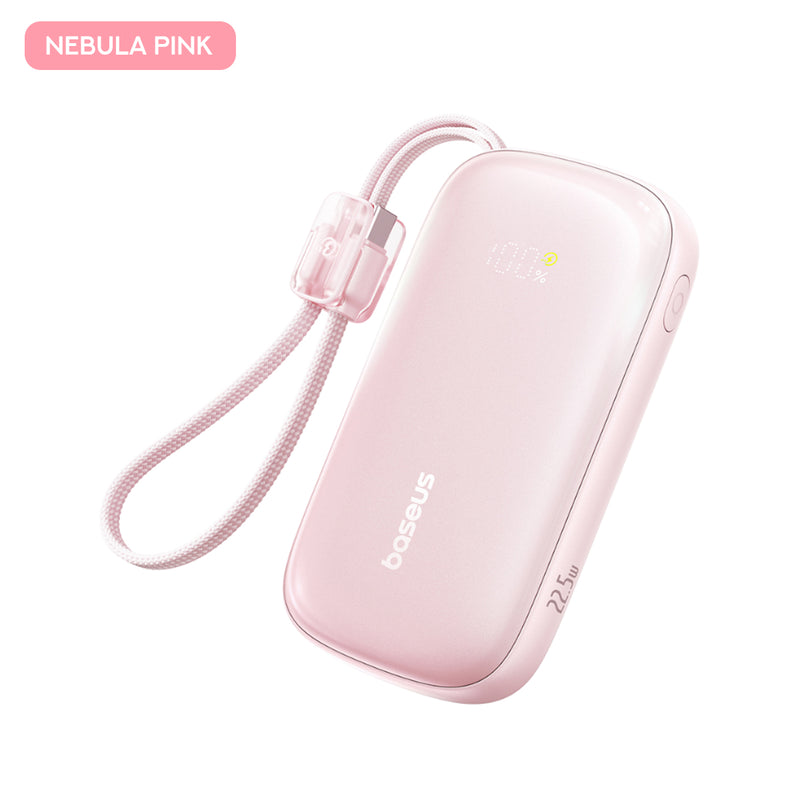 Baseus EnerFill FC21 Qpow 3 Ultra Digital Display Power Bank with Detachable Cable 10000mAh 22.5W
