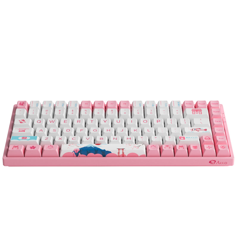 AKKO World Tour Tokyo R2 3084B Plus Hot-Swappable Multi-Mode RGB Mechanical Keyboard (AKKO CS Jelly Pink)