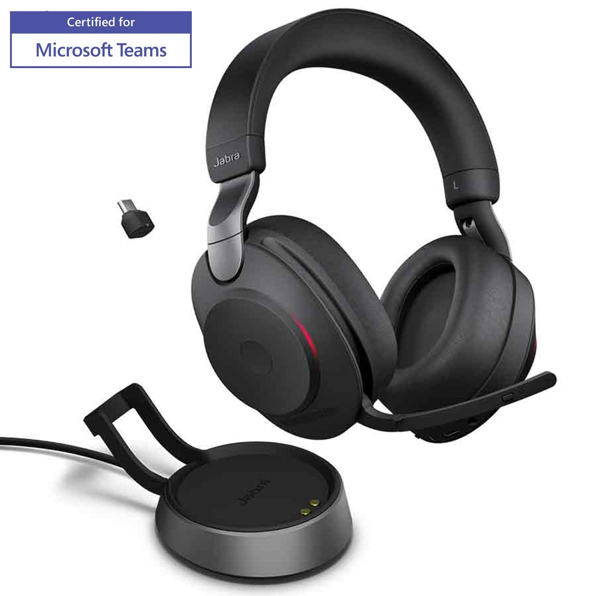 Jabra Evolve2 85 LINK380A MS Noise-Canceling Wireless Headset