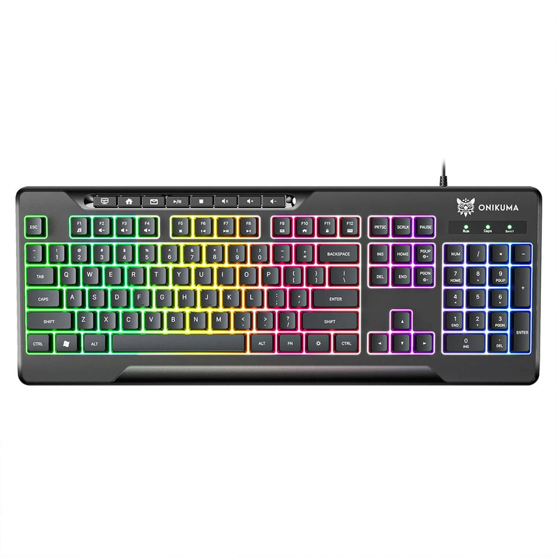 Onikuma G32 Matte Black Wired Gaming Keyboard