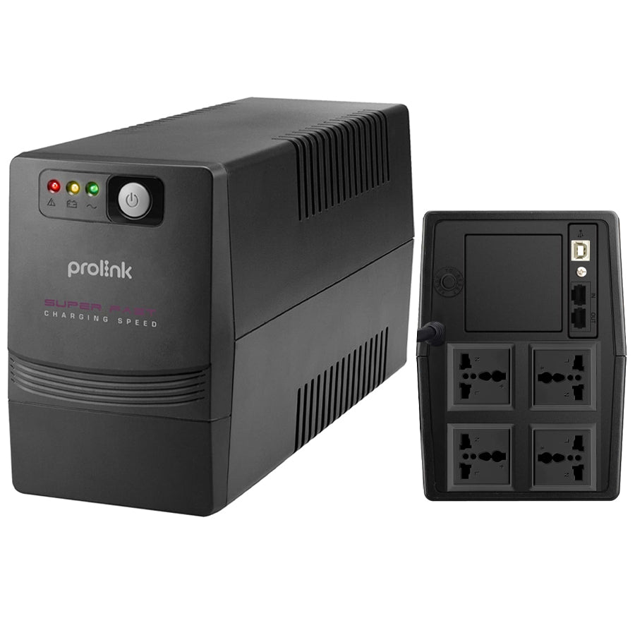 Prolink PRO1201SFCU-4U 1200VA 720W Super-Fast Charging Line Interactive UPS with Built-in AVR