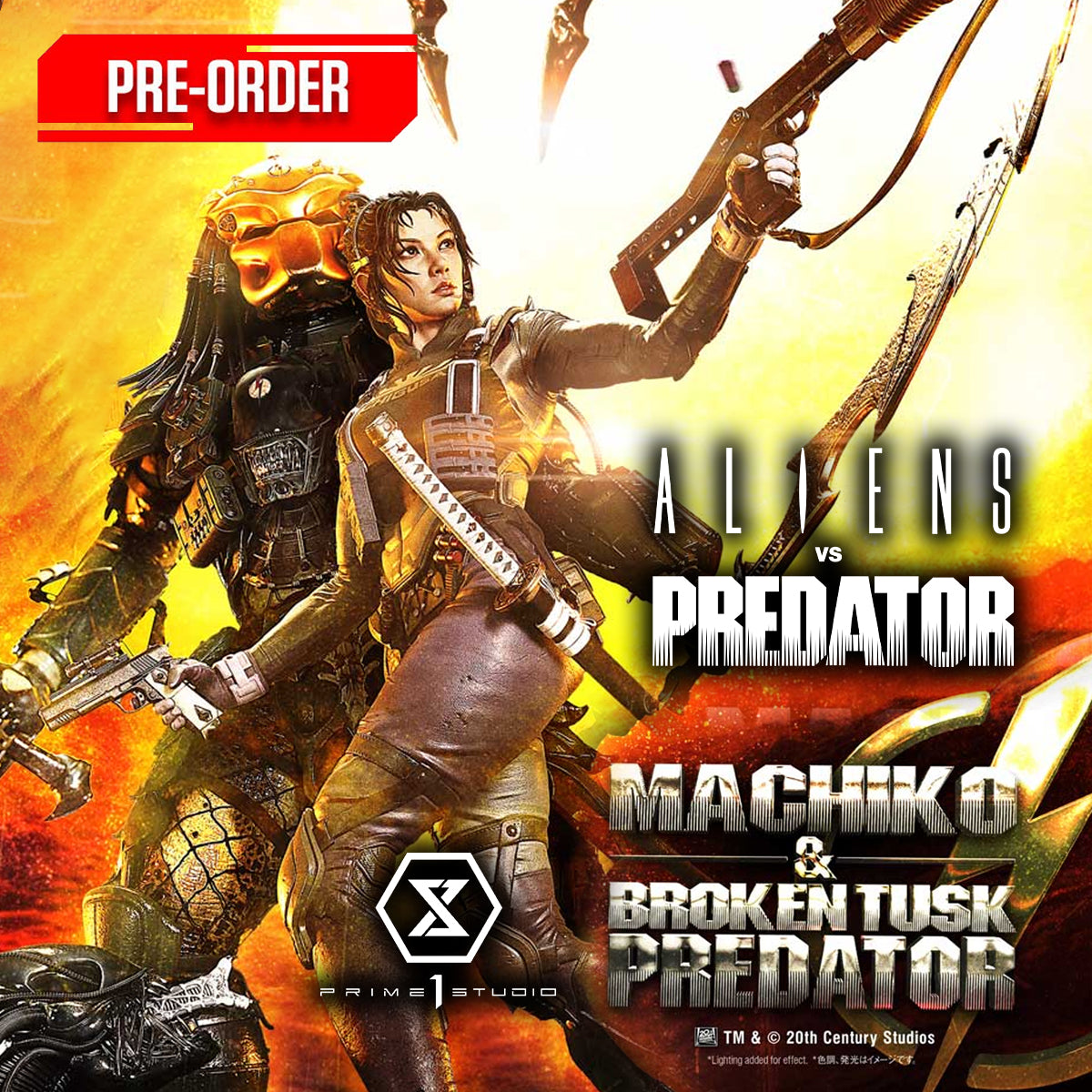 Ultimate Premium Masterline Aliens vs. Predator Machiko & Broken Tusk