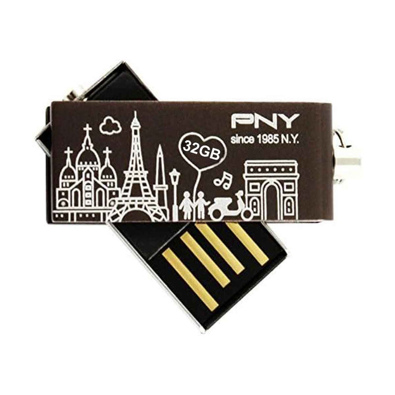 PNY Lovely Attache USB 2.0 Coffee Brown | DataBlitz