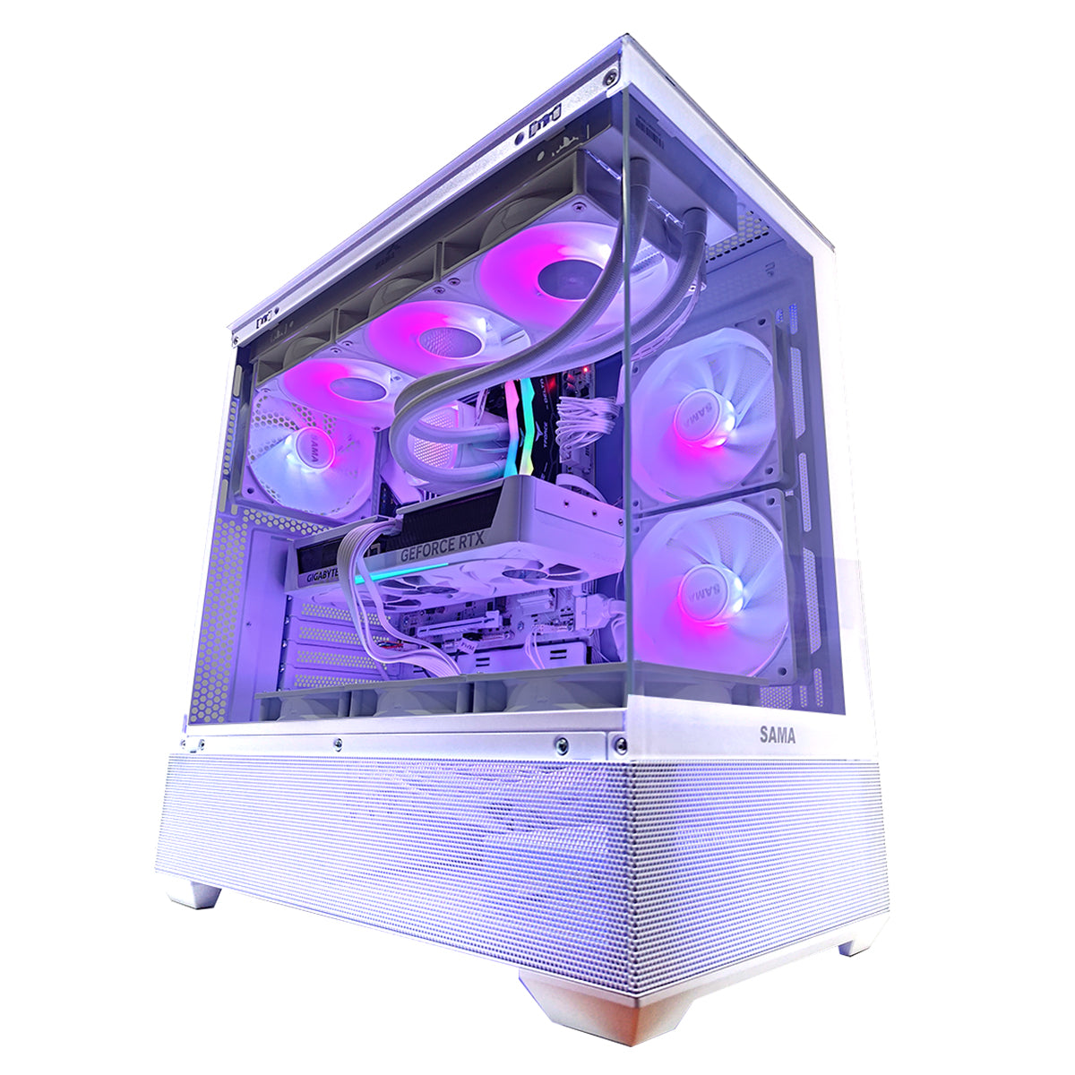 Optima V40 White Desktop Gaming PC | AMD Ryzen 7 7800X3D | 16GB RAM | 1TB SSD| RTX 5070  | Windows 11 Pro