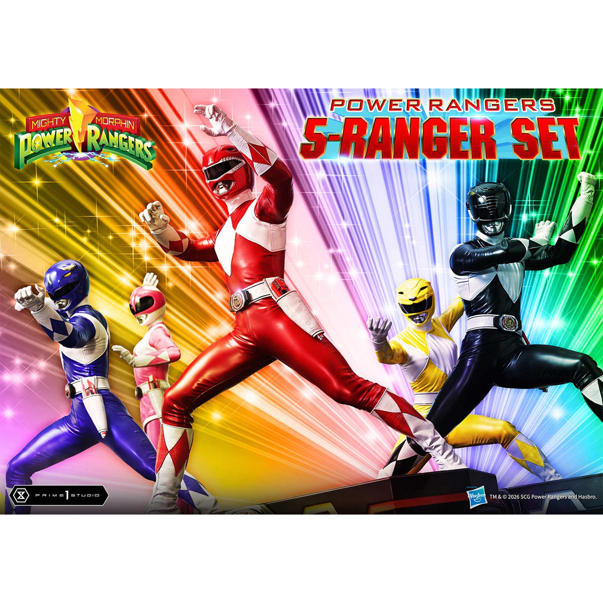 Premium Masterline Mighty Morphin Power Rangers: Power Rangers 5-Ranger Set