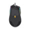 Aula Wind F805 Rainbow Backlit 7-Key Ergonomic Wired Optical Gaming Mouse (Black)