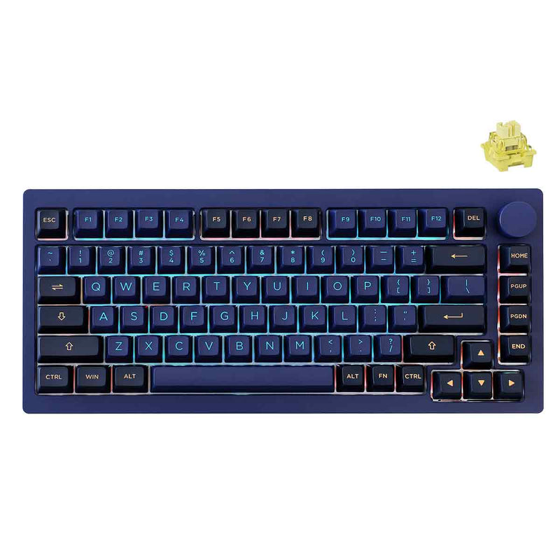 Monsgeek M1W V3 HE-SP Aluminum Case Multi-Mode RGB Mechanical Keyboard (Horizon Blue)