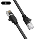 UGreen Cat6 UTP Flat Ethernet Pure Copper Cable (Black) (1M, 2M)
