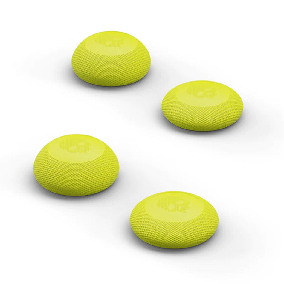 Skull & Co. Convex Thumb Grip For Switch Pro / PS4 / PS5 Controller (2 Pairs) (Neon Yellow)