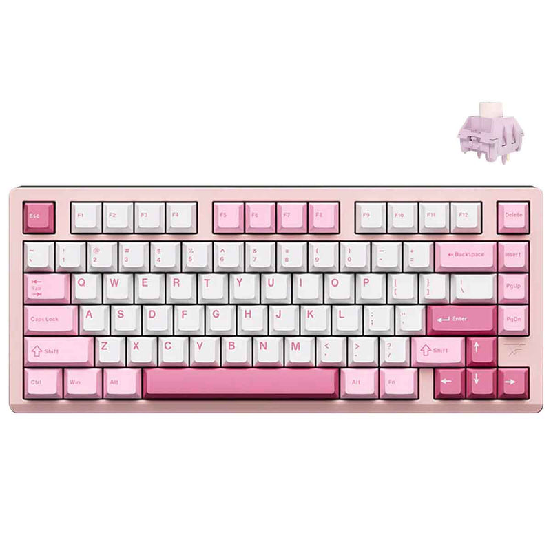 VXE75 Aluminum Gasket Structure Wireless Mechanical Keyboard (Pink) | DataBlitz