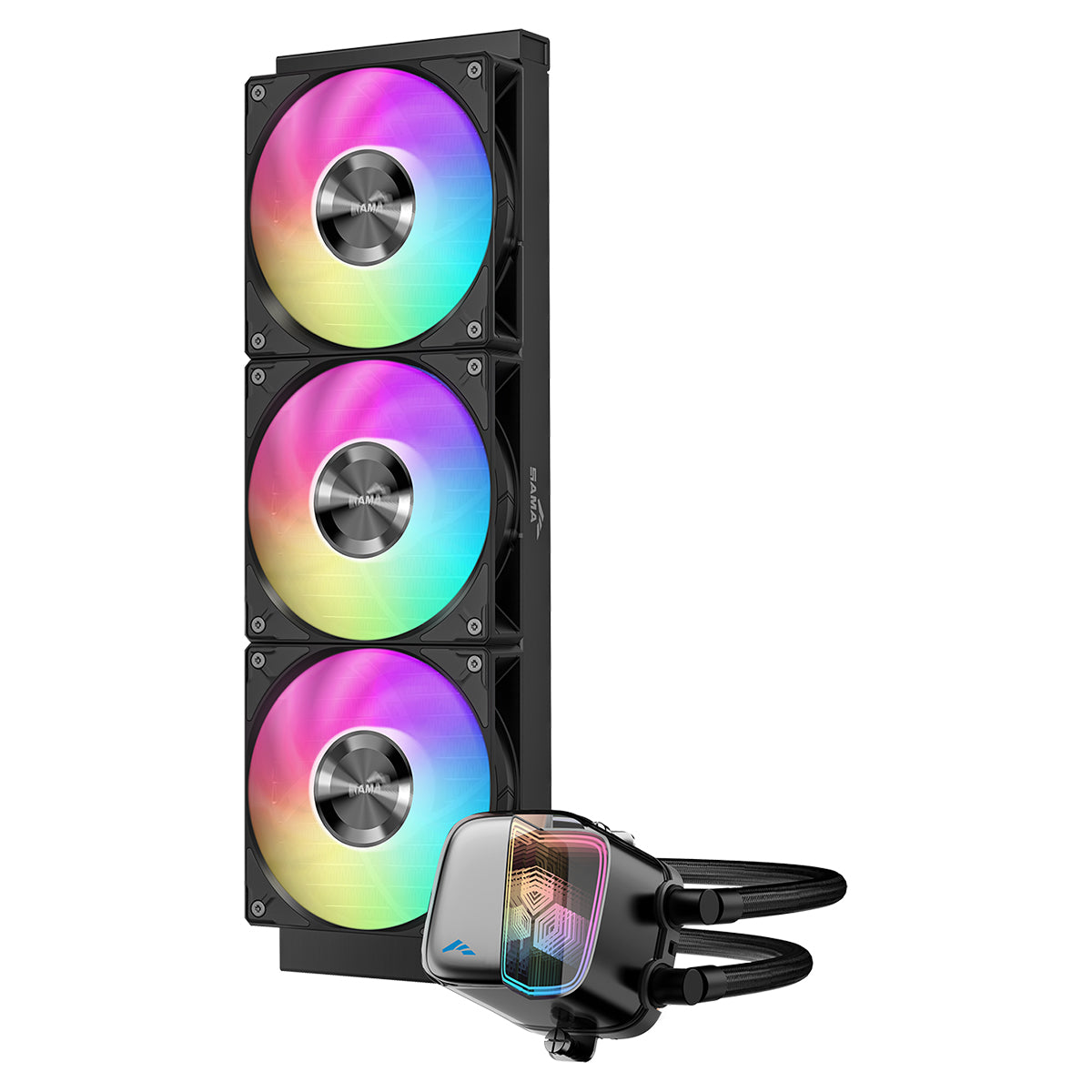 Sama L70 360mm AIO ARGB Liquid CPU Cooler with Infinity Mirror Effect