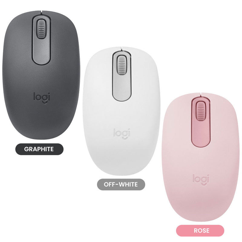 Logitech M196 Bluetooth Mouse (Graphite, Off-White, Rose)