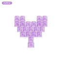 Veekos Love PC Transparent Keycap Set Cherry Profile 21 Keys