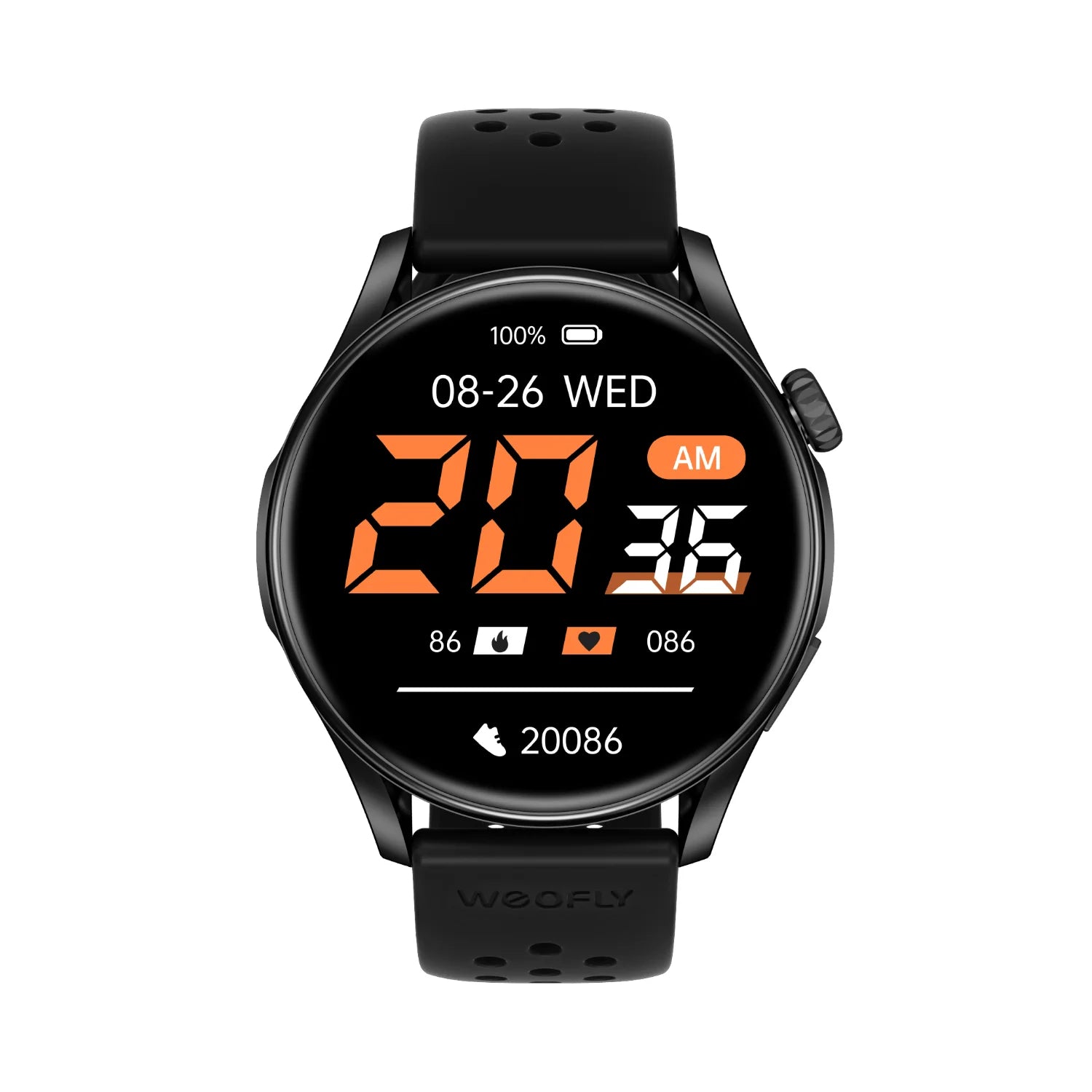 Weofly Curve 2 Smartwatch (Black, Silver) (WFCV699BL, WFCV699SL)