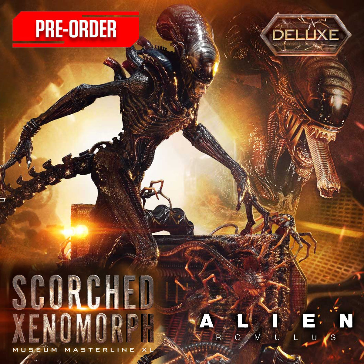 Museum Masterline XL Alien: Romulus Scorched Xenomorph