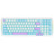 E-Yooso Z-99 RGB 99-Keys Wired Mechanical Keyboard Blue/White/Purple (Blue Switch)