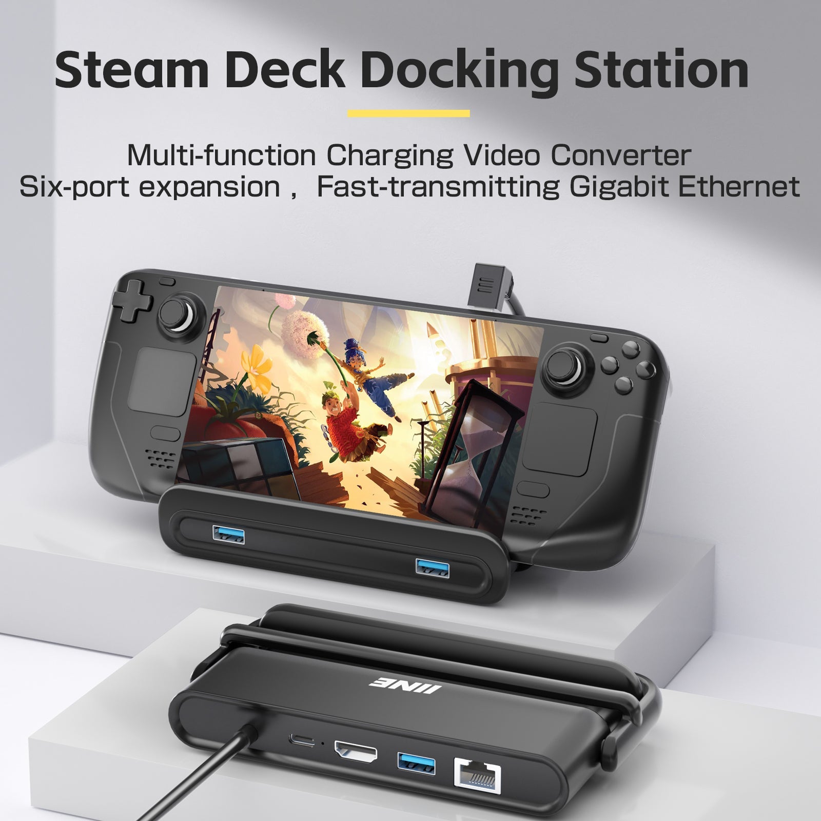 IINE Steam Deck Docking Station (L756)
