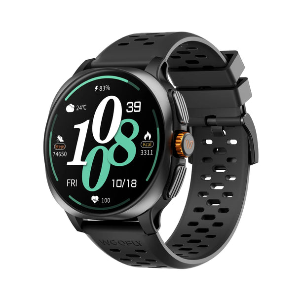 Weofly Vive 2 Smartwatch (Black, Silver) (WFVV708BL, WFVV708SL)